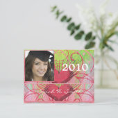 Klasse van 2010 Graduation Invitations Uitnodiging Briefkaart (Staand voorkant)