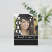 Klasse van 2010 Graduation Invitations Uitnodiging Briefkaart (Staand voorkant)