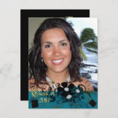 Klasse van 2010 Graduation Invitations Uitnodiging Briefkaart (Voorkant / Achterkant)