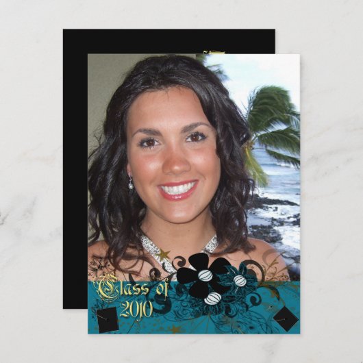 Klasse van 2010 Graduation Invitations Uitnodiging Briefkaart (Voorkant / Achterkant)