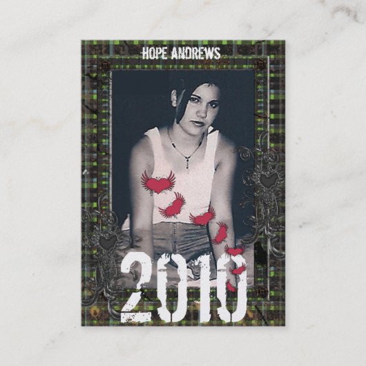 Klasse van 2010 Senior Kaarten Contactkaartje (Voorkant)