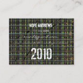 Klasse van 2010 Senior Kaarten Contactkaartje (Achterkant)