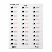 Klasse van 2011 Adreslabel Diploma 2 Etiket (Full Sheet)