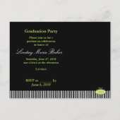 Klasse van 2011 Afstuderen Uitnodiging Briefkaarte (Achterkant)