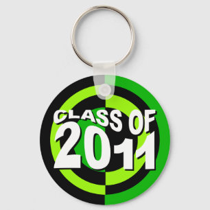 Klasse van 2011 Sleutelhanger Groen zwart