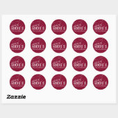 Klasse van 2011 Sticker- Pas het aan! Ronde Sticker (Vel)