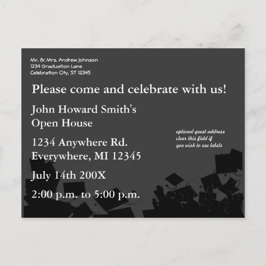 Klasse van 2011 Uitnodigingen (Achterkant)