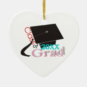 Klasse van 2012 Afstudeerder Graduation cap aangep Keramisch Ornament