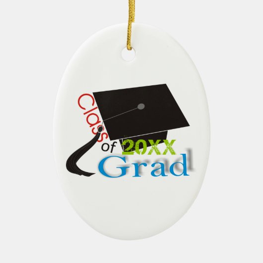 Klasse van 2012 Afstudeerder Graduation cap aangep Keramisch Ornament (Voorkant)