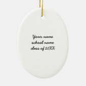 Klasse van 2012 Afstudeerder Graduation cap aangep Keramisch Ornament (Achterkant)