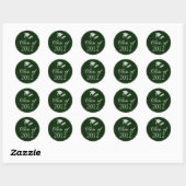 Klasse van 2012 Afstuderen Pet & Diploma Seals Ronde Sticker (Vel)
