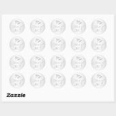 Klasse van 2012 Afstuderen Pet & Diploma Seals Ronde Sticker (Vel)
