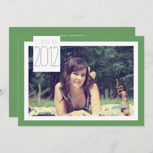 Klasse van 2012 - Afstuderen viering Kaart (Voorkant / Achterkant)