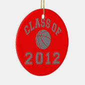 Klasse van 2012 Basketball - Grijs 2 Keramisch Ornament (Rechts)