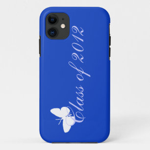 Klasse van 2012 - Blauwe vlinder Case-Mate iPhone Case
