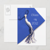 Klasse van 2012 Blue Pet Afstuderen Briefkaart (Voorkant / Achterkant)