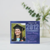 Klasse van 2012-Fotoaankondiging Afstuderen Kaart (Staand voorkant)