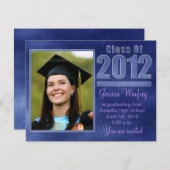 Klasse van 2012-Fotoaankondiging Afstuderen Kaart (Voorkant / Achterkant)