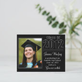 Klasse van 2012-Fotoaankondiging Afstuderen Kaart (Staand voorkant)
