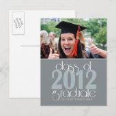 Klasse van 2012 Graduation Announcement Briefkaart (Voorkant / Achterkant)