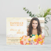 Klasse van 2012 Graduation Announcement & Party Kaart (Staand voorkant)