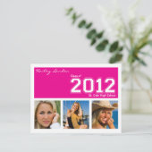 Klasse van 2012 Graduation Invitation Briefkaart (Staand voorkant)