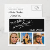 Klasse van 2012 Graduation Invitation Briefkaart (Voorkant / Achterkant)