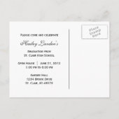 Klasse van 2012 Graduation Invitation Briefkaart (Achterkant)