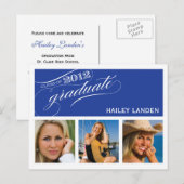 Klasse van 2012 Graduation Invitation Briefkaart (Voorkant / Achterkant)