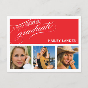 Klasse van 2012 Graduation Invitation Briefkaart  