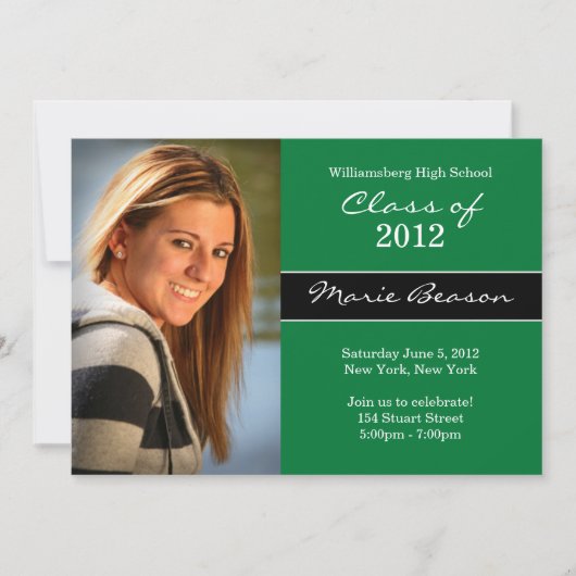 Klasse van 2012 Graduation Invitation Kaart (Voorkant)