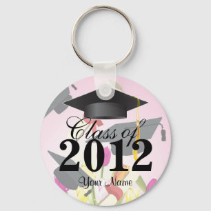Klasse van 2012 Graduation Key-chain roze Sleutelhanger