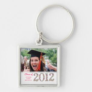 Klasse van 2012 Graduation Photo Metal Keyring Sleutelhanger