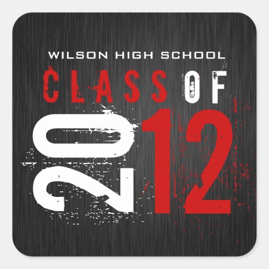 Klasse van 2012 Graduation Stickers (Voorkant)