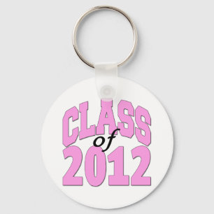 Klasse van 2012 (roze) sleutelhanger