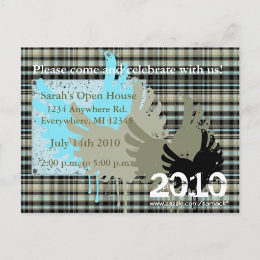 Klasse van 2012 Senior foto afstuderen uitnodiging (Achterkant)