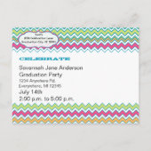 Klasse van 2012 Uitnodiging en geschenken van hoog Briefkaart (Achterkant)