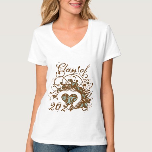 Klasse van 2012 Uitnodiging en geschenken van hoog T-shirt (Voorkant)