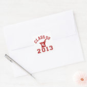 Klasse van 2013 apotheker vierkante sticker (Envelop)