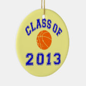 Klasse van 2013 Basketball Keramisch Ornament (Rechts)