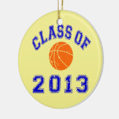 Klasse van 2013 Basketball Keramisch Ornament (Links)