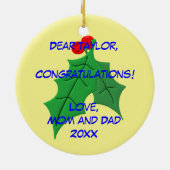 Klasse van 2013 Basketball Keramisch Ornament (Achterkant)