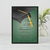 Klasse van 2013 Black Afstudeerder Pet Graduation  Kaart (Staand voorkant)