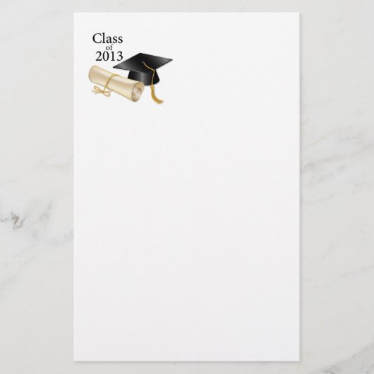 Klasse van 2013 briefpapier (Voorkant)