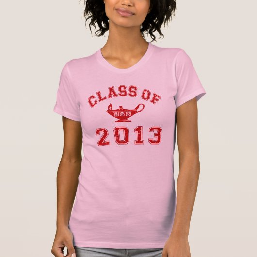 Klasse van 2013 BSN - Rood T-shirt (Voorkant)