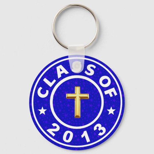 Klasse van 2013 Christelijk kruis Sleutelhanger (Voorkant)
