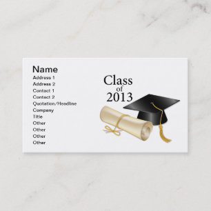 Klasse van 2013 contactkaartje