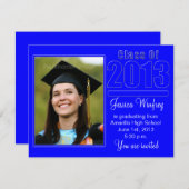 Klasse van 2013-Fotoaankondiging Afstuderen Kaart (Voorkant / Achterkant)