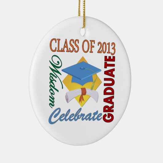 Klasse van 2013 keramisch ornament (Rechts)