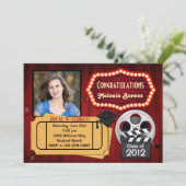 Klasse van 2013 Uitnodiging tot Afstuderen theater (Staand voorkant)